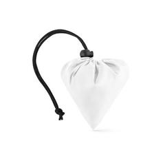 Vue Sac pliable en rPET 190T - Beira de couleur blanc| Krokrodeal