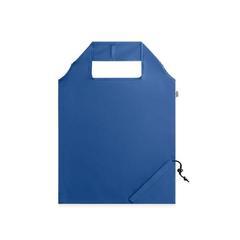 Vue Sac pliable en rPET 190T - Beira de couleur bleu| Krokrodeal