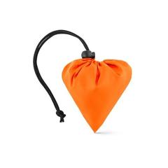 Vue Sac pliable en rPET 190T - Beira de couleur orange| Krokrodeal