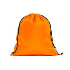 Vue Sac à dos en rPET 190T - Pemba de couleur orange| Krokrodeal