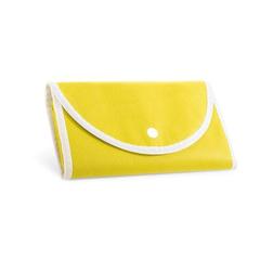 Vue Sac pliant en non-tissé (80 g/m²) - Arlon de couleur jaune| Krokrodeal