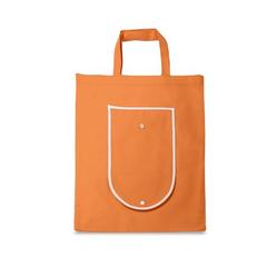Vue Sac pliant en non-tissé (80 g/m²) - Arlon de couleur orange| Krokrodeal