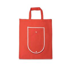 Vue Sac pliant en non-tissé (80 g/m²) - Arlon de couleur rouge| Krokrodeal