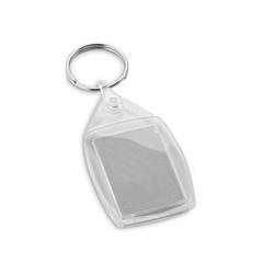 Vue générale Porte-clés PS transparent en forme rectangulaire - Lime | Krokrodeal
