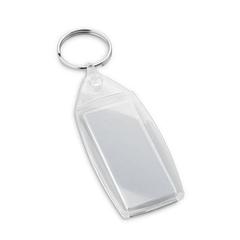 Vue générale Porte-clés PS transparent en forme rectangulaire - Belair | Krokrodeal
