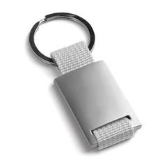 Vue Porte-clés en aluminium avec ouvre-capsules - Gripitch de couleur gris| Krokrodeal