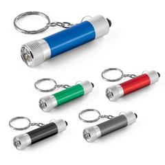 Vue générale Porte-clés en aluminium avec lampe de poche 3 LED - Lergan | Krokrodeal