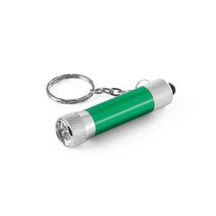 Vue Porte-clés en aluminium avec lampe de poche 3 LED - Lergan de couleur vert| Krokrodeal