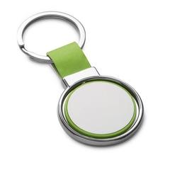 Vue Porte-clés en métal et PU - Albright de couleur vert| Krokrodeal