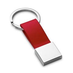 Vue Porte-clés en métal et PU - Bumper de couleur rouge| Krokrodeal