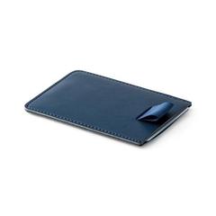 Vue Porte-cartes en PU avec blocage RFID - Poppy de couleur bleu| Krokrodeal