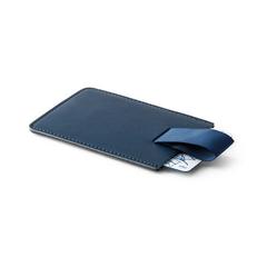 Vue Porte-cartes en PU avec blocage RFID - Poppy de couleur bleu| Krokrodeal