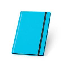 Vue WATTERS. Bloc-notes A5 en PU fluorescent. Feuilles lignées de couleur bleu| Krokrodeal