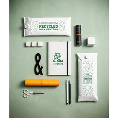 Vue générale Carnet A5 fabriqué à partir de briques de lait recyclées - Milky | Krokrodeal
