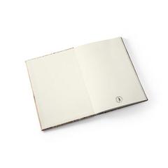 Vue Bloc-notes A5 en fibre de paille naturelle - Neruda de couleur beige| Krokrodeal