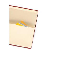 Vue Bloc-notes de notes A5 en 50% rPET avec pages lignées - Boyd de couleur rouge| Krokrodeal