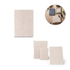 Vue générale Bloc-notes A5 avec couverture semi-rigide en matière organique d'éléphant (95%) - Organic semi-rigid | Krokrodeal
