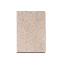 Vue Bloc-notes A5 avec couverture semi-rigide fabriquée à partir de déchets de feuilles de thé (65%) - Teapad semi-rigid de couleur beige| Krokrodeal