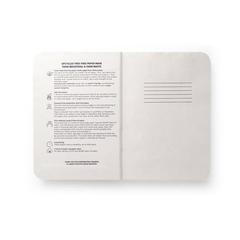 Vue Bloc-notes A5 avec couverture semi-rigide fabriquée à partir de déchets de feuilles de thé (65%) - Teapad semi-rigid de couleur beige| Krokrodeal