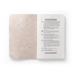 Vue Bloc-notes A6 avec couverture souple fabriquée à partir de matière organique d'éléphant (95%) - Organic soft de couleur beige| Krokrodeal