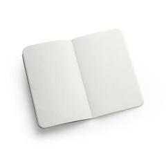 Vue Bloc-notes A6 avec couverture souple fabriquée à partir de déchets de coques de café (66%) - Coffeepad soft de couleur bleu| Krokrodeal