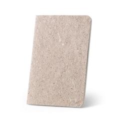 Vue Bloc-notes A6 avec couverture souple fabriquée à partir de déchets de feuilles de thé (65%) - Teapad soft de couleur beige| Krokrodeal