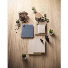 Vue générale Bloc-notes A5 avec couverture rigide fabriquée à partir de matière organique d'éléphant (95%) - Organic rigid | Krokrodeal