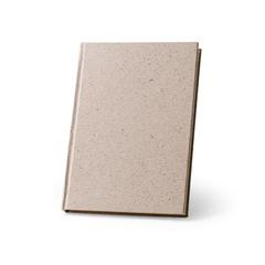 Vue Bloc-notes A5 avec couverture rigide fabriquée à partir de déchets de feuilles de thé (65%) - Teapad rigid de couleur beige| Krokrodeal