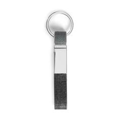 Vue Set porte-cartes et porte-clés en métal et PU - Travolta de couleur gris| Krokrodeal