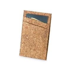 Vue Porte-cartes en liège - Daniel de couleur beige| Krokrodeal