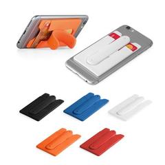 Vue générale Porte-cartes et porte-smartphone en silicone - Carver | Krokrodeal
