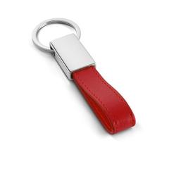 Vue Porte-clés en métal et PU - Watoh de couleur rouge| Krokrodeal