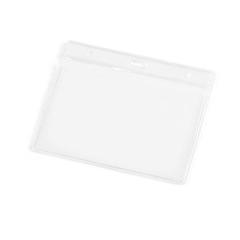 Vue Porte badge en PVC - Forsyth de couleur translucide| Krokrodeal
