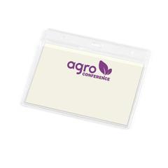 Vue Porte badge en PVC - Forsyth de couleur translucide| Krokrodeal