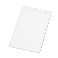 Vue Porte badge en PVC - Whitman de couleur translucide| Krokrodeal