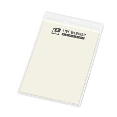 Vue Porte badge en PVC - Whitman de couleur translucide| Krokrodeal