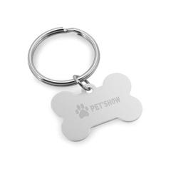 Vue Porte-clés en aluminium - Paw de couleur gris| Krokrodeal