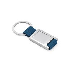 Vue Porte-clés en métal et webbing - Anchor de couleur bleu| Krokrodeal