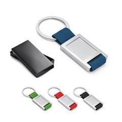 Vue générale Porte-clés en métal et webbing - Anchor | Krokrodeal