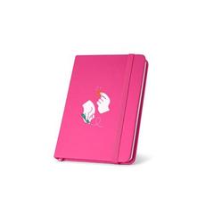 Vue Carnet de poche à feuilles non-lignées - Meyer de couleur rose| Krokrodeal
