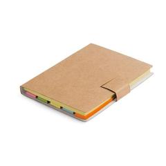 Vue Bloc-notes de feuilles repositionnables avec 7 ensembles - Lewis de couleur beige| Krokrodeal