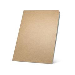 Vue Bloc-notes A5 avec feuilles lignées - Kostova de couleur beige| Krokrodeal