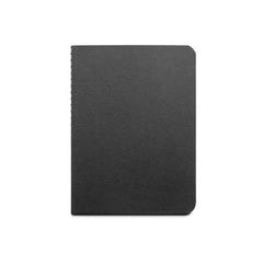 Vue Bloc-notes B7 avec feuilles lignées - Raysse de couleur noir| Krokrodeal