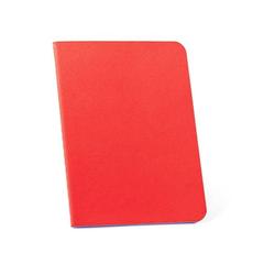 Vue Bloc-notes B7 avec feuilles lignées - Raysse de couleur rouge| Krokrodeal