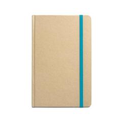 Vue Bloc notes A5 avec feuilles lignées - Magritte de couleur bleu| Krokrodeal