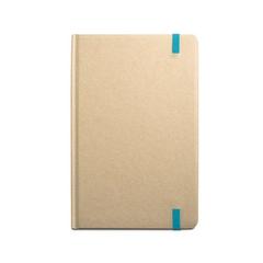 Vue Bloc notes A5 avec feuilles lignées - Magritte de couleur bleu| Krokrodeal