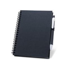 Vue Bloc-notes spirale B6 avec pages lignées - Rothfuss de couleur bleu| Krokrodeal
