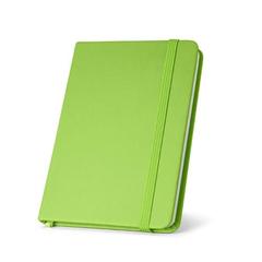 Vue Bloc notes A5 en PU avec feuilles unies - Hemingway de couleur vert| Krokrodeal