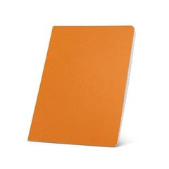 Vue Bloc notes A5 à pages lignées - Ecown de couleur orange| Krokrodeal