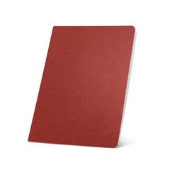 Vue Bloc notes A5 à pages lignées - Ecown de couleur rouge| Krokrodeal